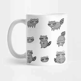 Cute Raccoon pattern drawing Mug